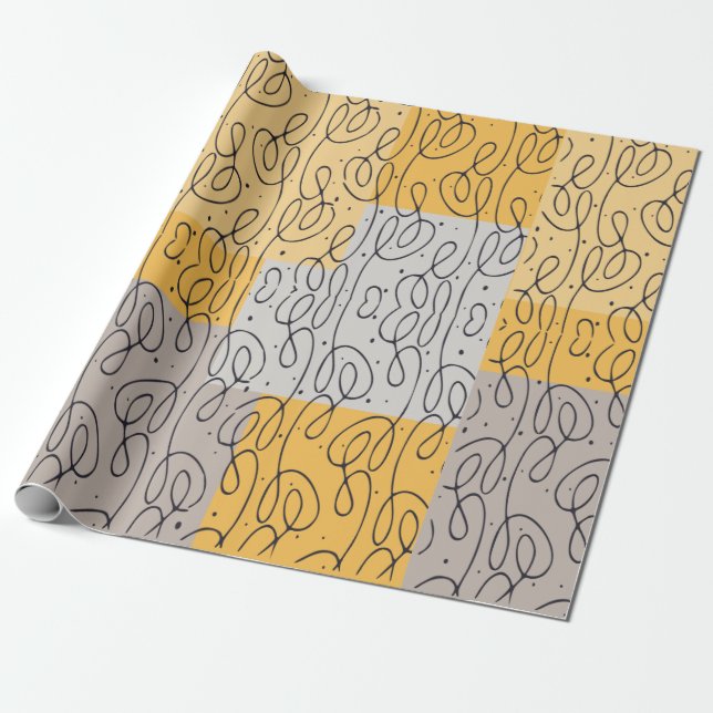Papel de embrulho com padrão de redemoinho (Desenrolado)