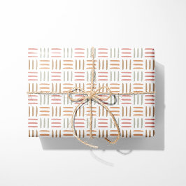 Papel de embrulho com padrão geométrico rosa linha