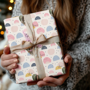 Papel de embrulho com padrão pastel de foto person
