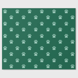 Papel de embrulho com padrão simples de pegada de 