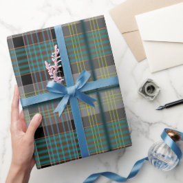 Papel de embrulho com padrão xadrez de Natal