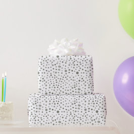 Papel de embrulho com Pontos de Aquarela de Confet