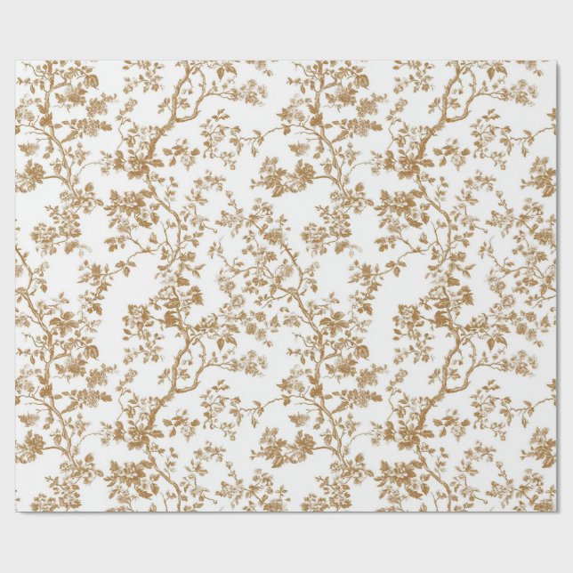 Papel de embrulho com raminhos florais em estilo c (Aberto)