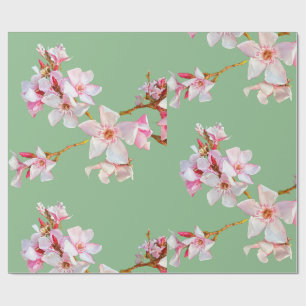 Papel de embrulho com ramos de flor de cerejeira r