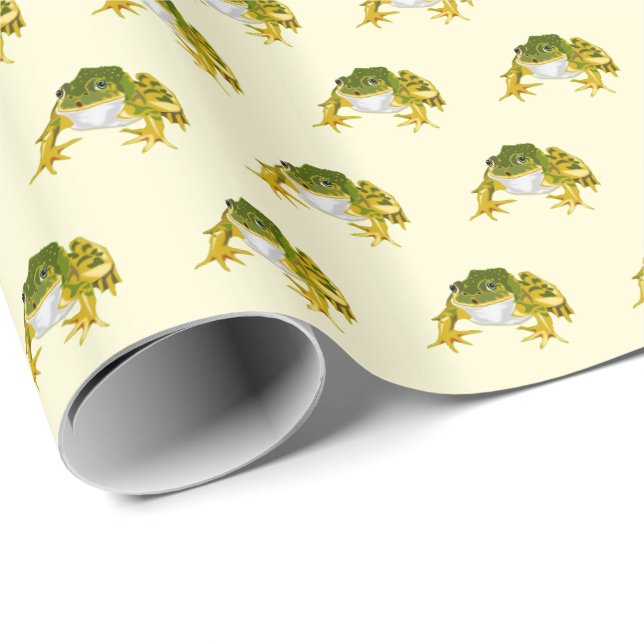Papel de embrulho com rãs (Ponta do rolo)