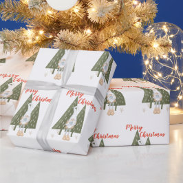 Papel de embrulho com tema Papai Noel Natal Capric