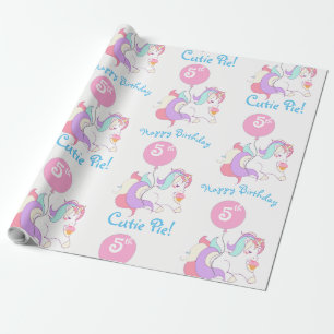 Papel de embrulho conhecido personalizado da festa