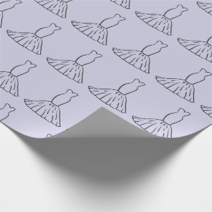 Papel de embrulho contínuo de vestido de noiva par
