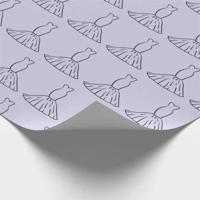 Papel de embrulho contínuo de vestido de noiva par (Ponta)