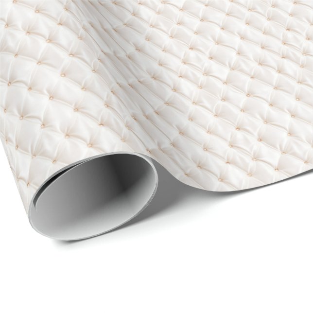 Papel de embrulho Coquette com Diamante Branco Vin (Ponta do rolo)