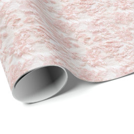 Papel de embrulho Coquette de renda rosa vintage