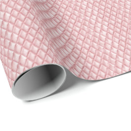 Papel de Embrulho Coquette Diamante Rosa Vintage