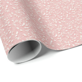 Papel de embrulho Coquette floral rosa vintage