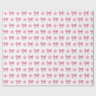 Papel de embrulho cor-de-rosa e branco fofo em rol