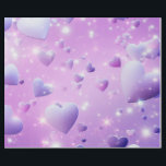 Papel de Embrulho Coração Brilho Roxo<br><div class="desc">Papel de embrulho Purple Glow Heart | Papel de presente personalizado</div>