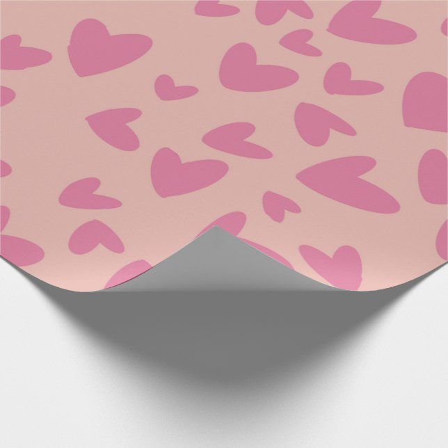Papel de embrulho coração do Dia dos Namorados (Ponta)