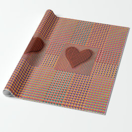 Papel de embrulho Coração Vermelho