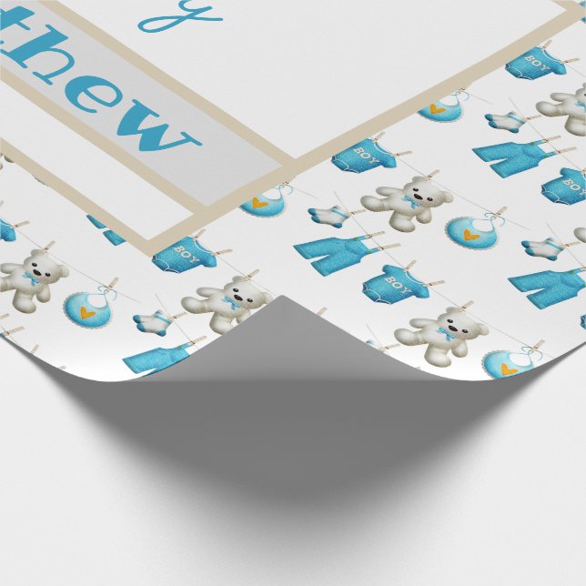Papel de embrulho Corda de Roupa É um nome de meni (Ponta)