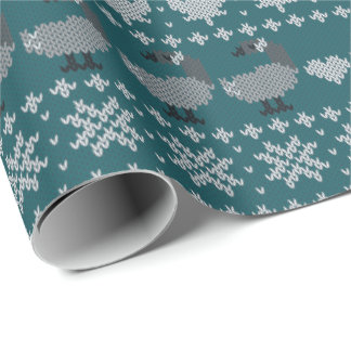 Papel de embrulho Cottagecore Canadiana Fair Isle