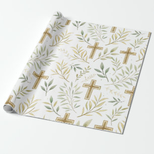 Papel de embrulho cristão Bênçãos & Ramos