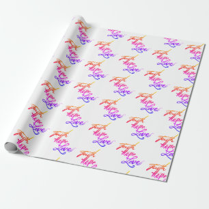 Papel de Embrulho Cristão Fé Esperança Amor Modern