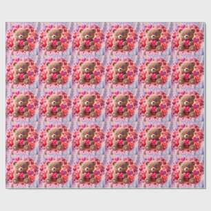 Papel de embrulho Cute Shiny Teddy Love 🧸💖