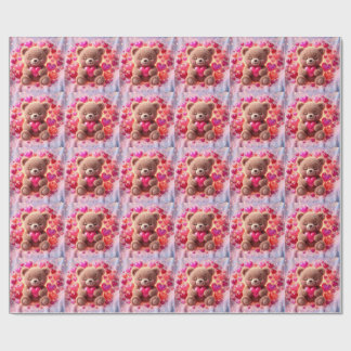 Papel de embrulho Cute Shiny Teddy Love 🧸💖