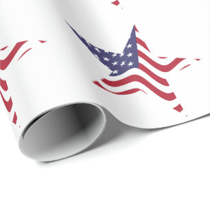 Papel de embrulho da bandeira americana estrela pa