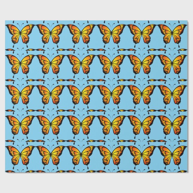 Papel de embrulho da borboleta monarca (Aberto)