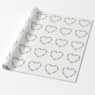 Papel de embrulho da coleção Corações e Flores (ve