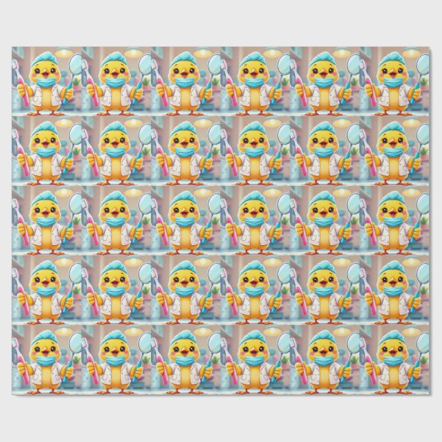 Papel de embrulho da galinha dentista (Aberto)