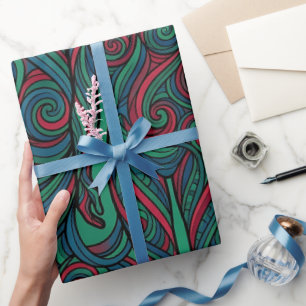 Papel de embrulho da linha de joias de silhueta ab