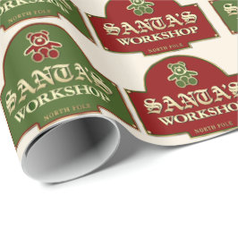 Papel de embrulho da Oficina do Papai Noel