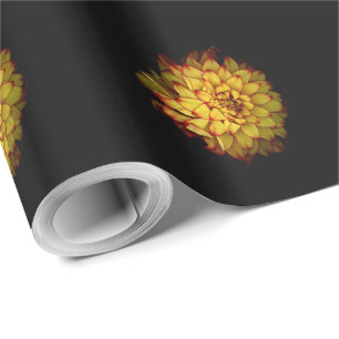 Papel de Embrulho Dália Dourada