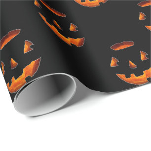 Papel de embrulho de abóbora brilhante de Hallowee