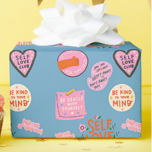 Papel de embrulho de amor próprio