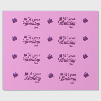 Papel de embrulho de aniversário