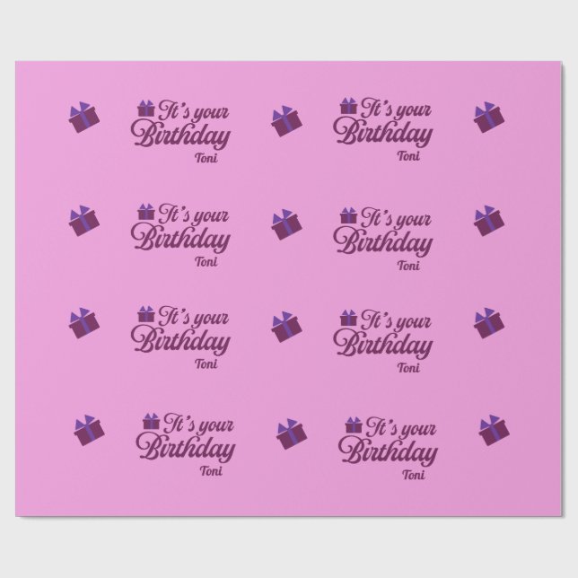 Papel de embrulho de aniversário (Aberto)