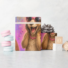 Papel de embrulho de aniversário canguru