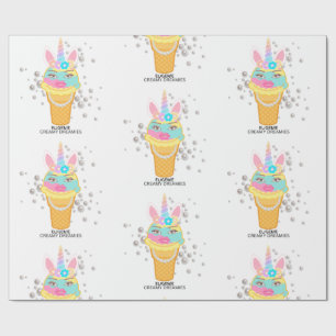 Papel de embrulho de aniversário Creamy Dreamies