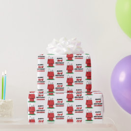 Papel de embrulho de aniversário da casa do Snoopy