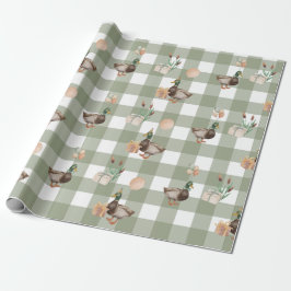 Papel de embrulho de aniversário de caça de um pat
