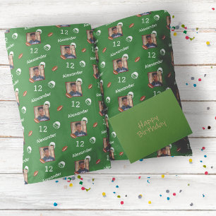 Papel de embrulho de aniversário de futebol americ