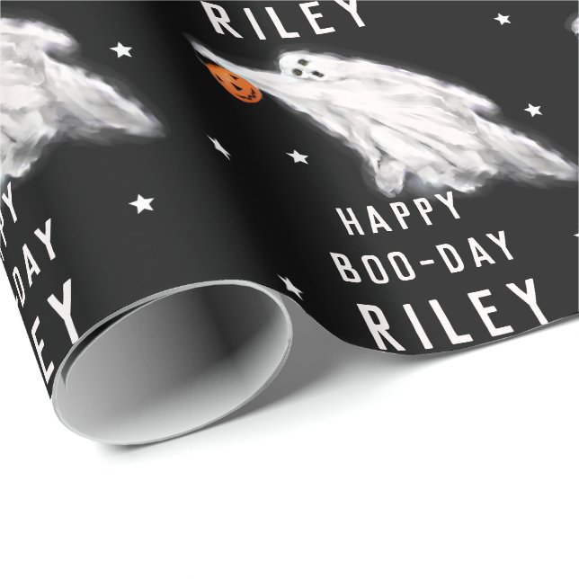 Papel de embrulho de aniversário de Halloween pers (Ponta do rolo)
