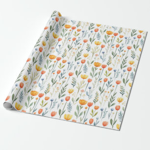 Papel de embrulho de aniversário de tulipa para el