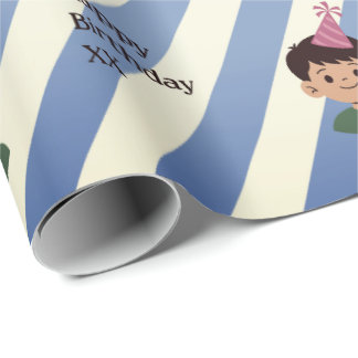 Papel de embrulho de aniversário – Papel de presen