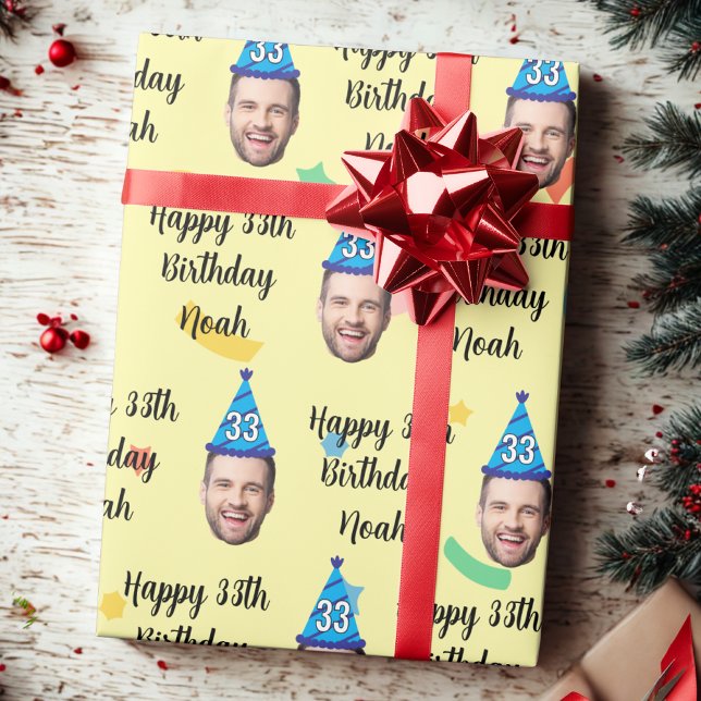 Papel de embrulho de aniversário personalizado, Fe (Criador carregado)