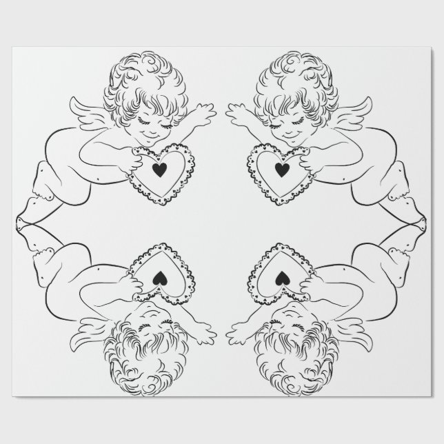Papel de embrulho de anjos (Aberto)