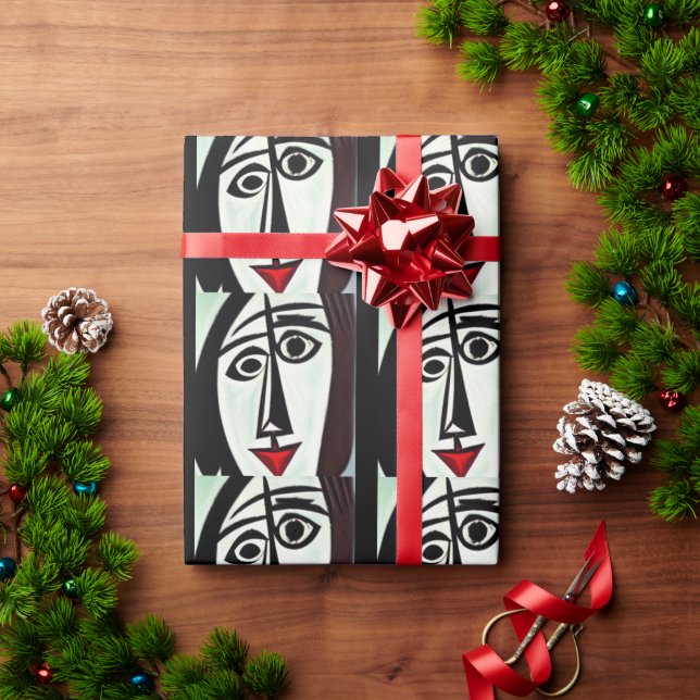 Papel de embrulho de arte abstrata (Presente de Natal)