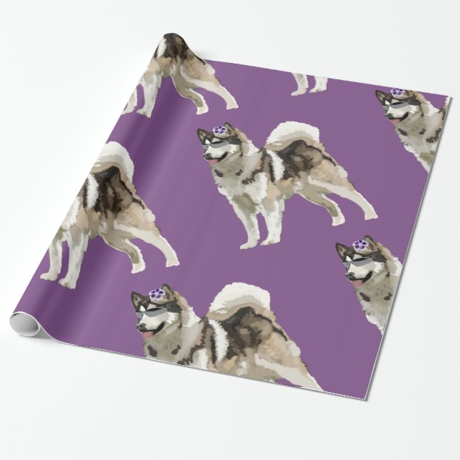 Papel de embrulho de arte Husky (Desenrolado)
